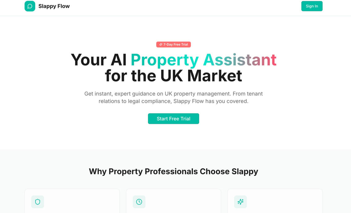 SaaS Website for AI Property Management Platform
