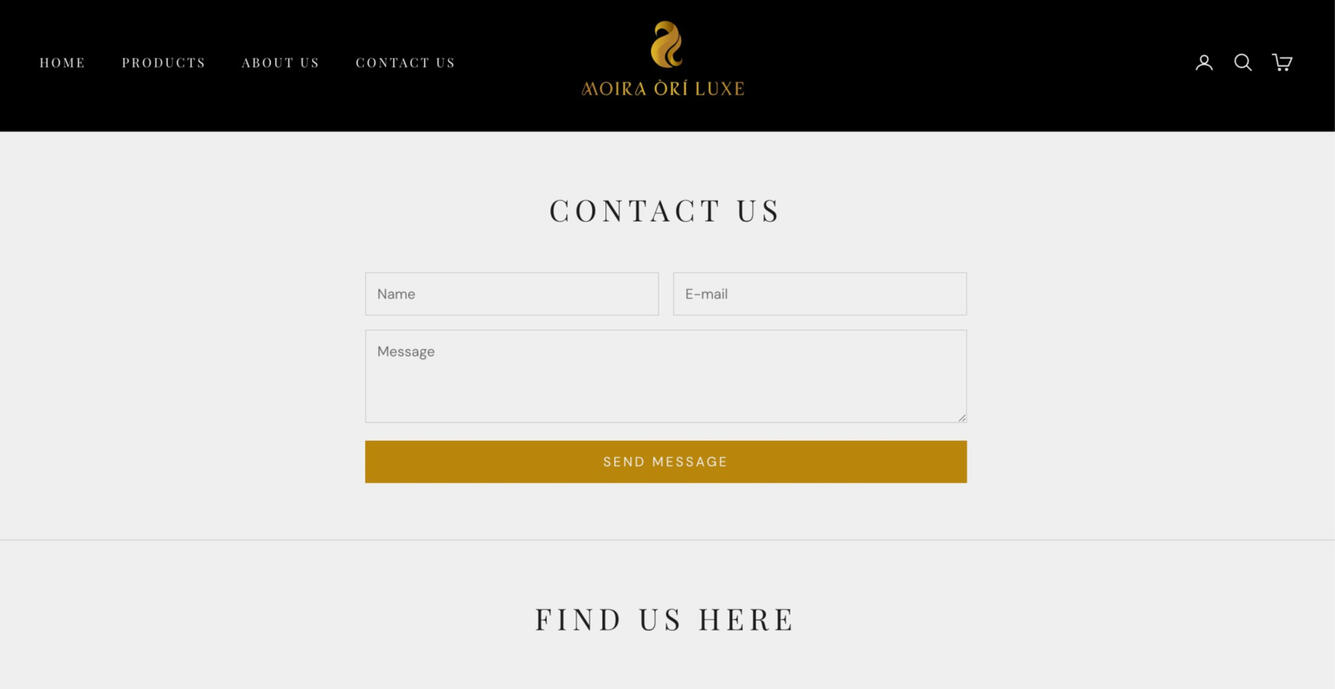 A premium luxury ecommerce with a sophisticated black and gold aesthetic that positions the brand as high-end and exclusive. The site converts browsers into buyers through clean navigation and compelling product presentation. Currently in finishing stages